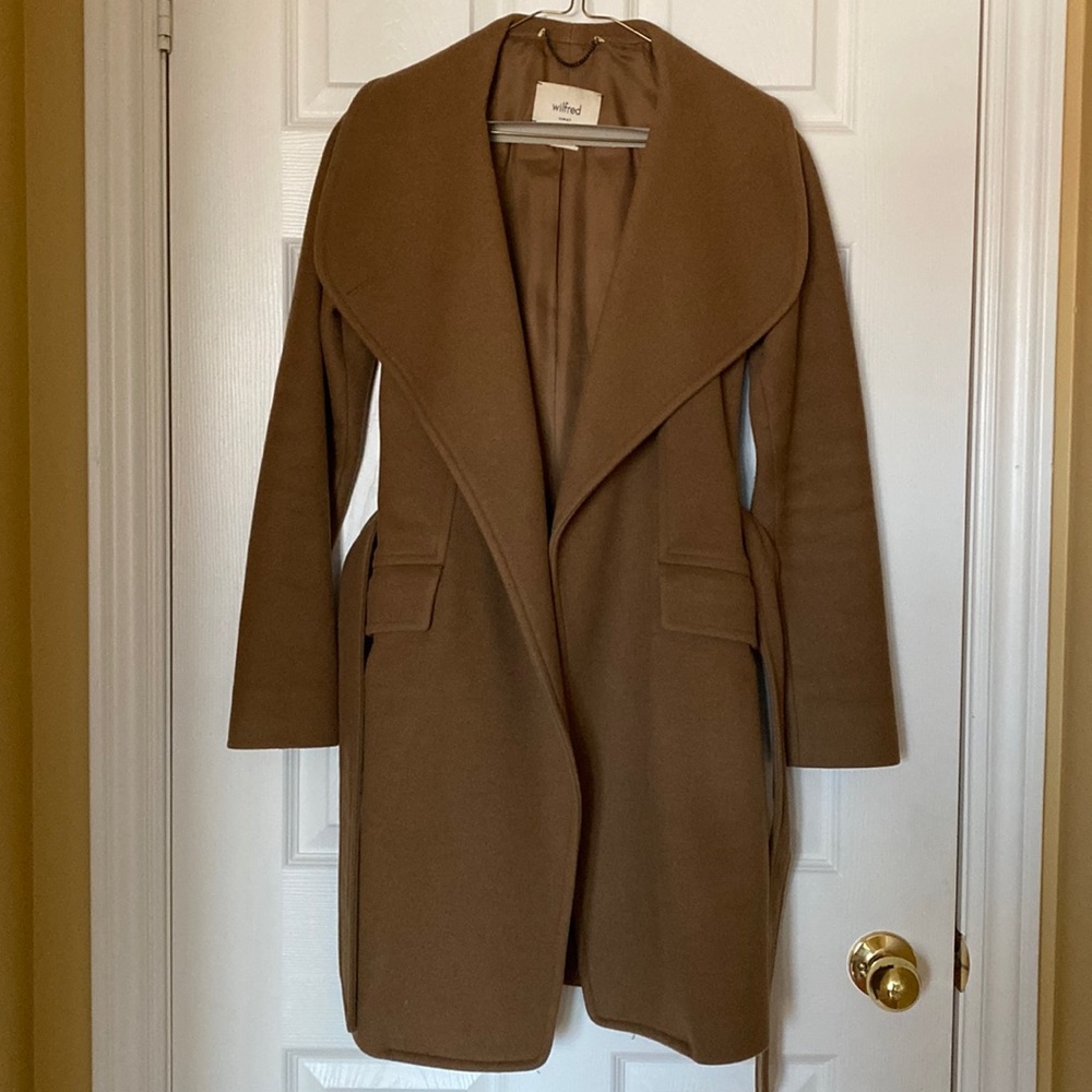 Aritzia Wilfred Wool and Cashmere Coat